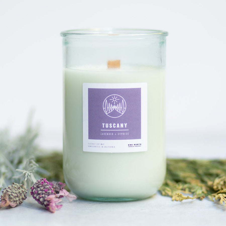 Lavender + Cedar Soy Candle with 100% Essential Oils – Slow North